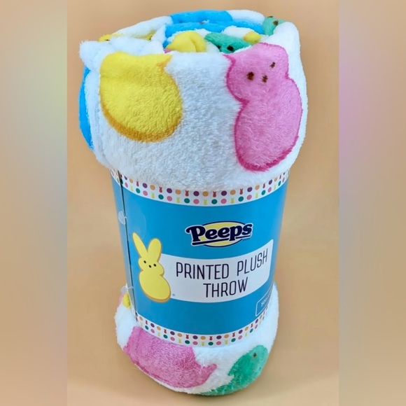 Peeps Printed Plush Throw- NWT - Picture 4 of 11